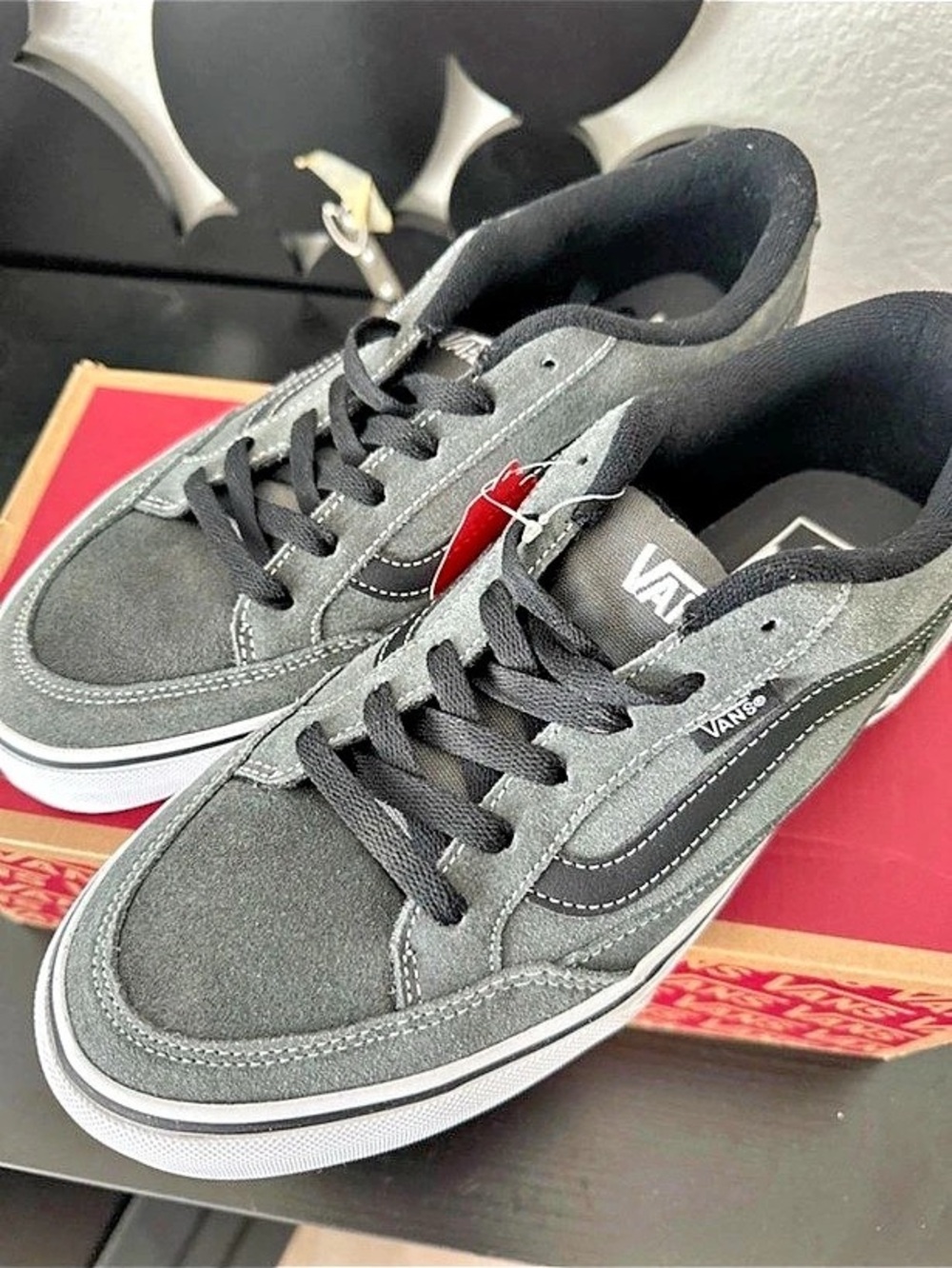 Vans Knu Skool Sneakers Gray & White US 9.5